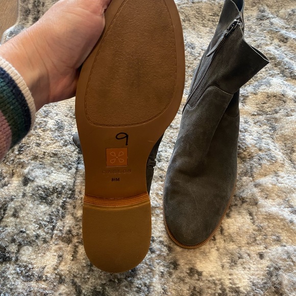 CASLON Susana Charcoal Gray Suede Bootie - Picture 5 of 5